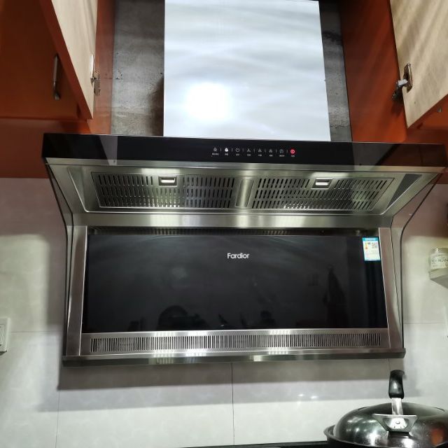 s 顶侧双吸 18立方大吸力 欧式触控式油烟机吸烟效果还不错-苏宁易购