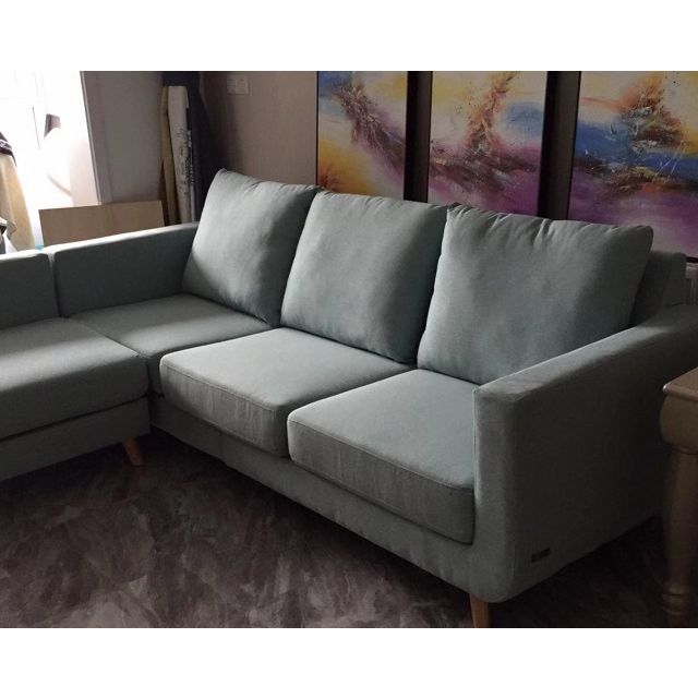 客厅中小户型布艺沙发 1878新 浅绿色30天-60天内发货高清大图|实物图