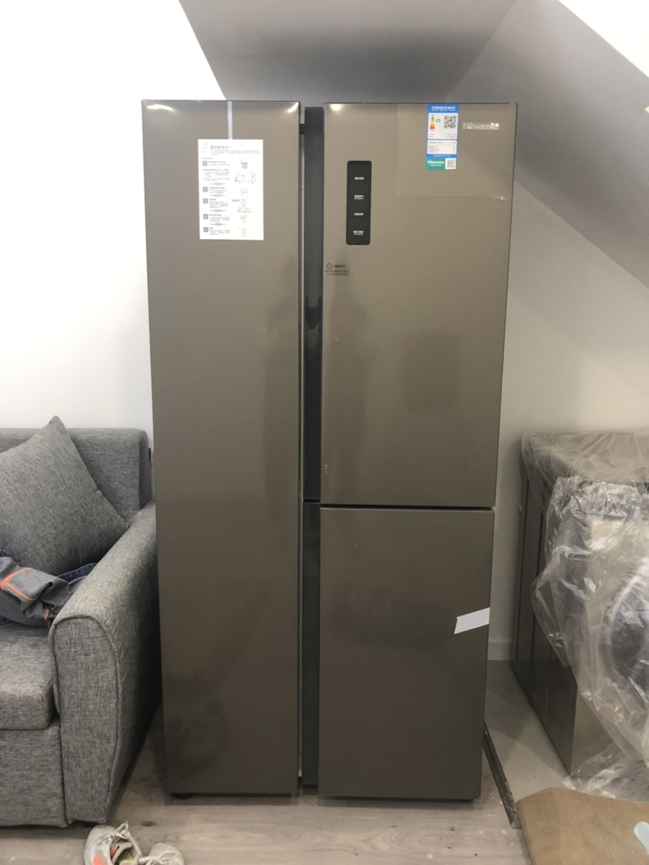 海信(hisense)398升 t型对开门冰箱 多门 变频家用 风冷无霜电冰箱