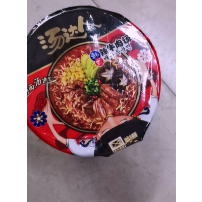 统一 汤达人 韩式辣牛肉汤面 方便面 82克*12杯 整箱装