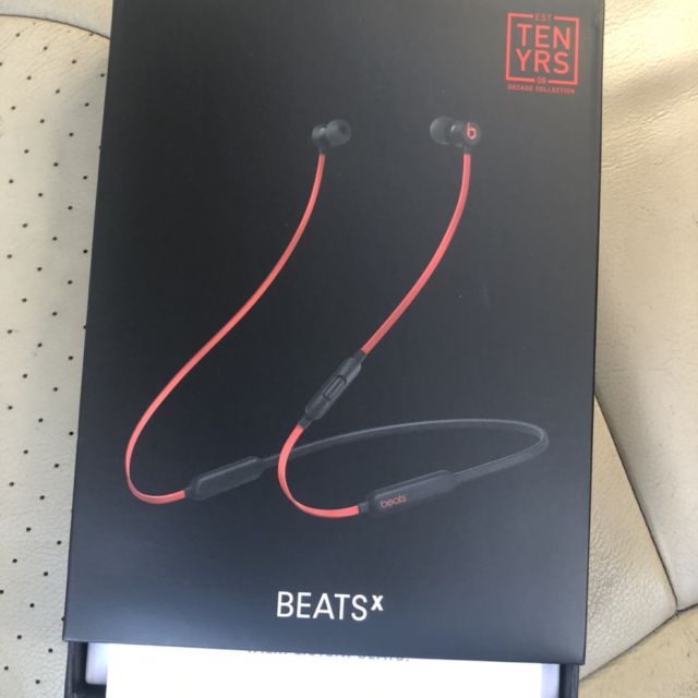 beatsx蓝牙无线入耳式耳机带麦可通话桀骜黑红十周年版