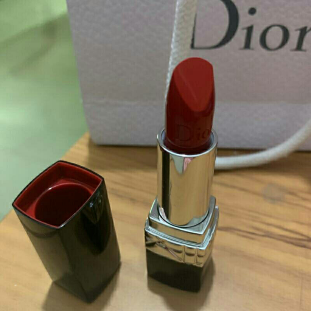 【送香水小样【专柜正品】迪奥(dior)口红烈艳蓝金女士唇膏 999