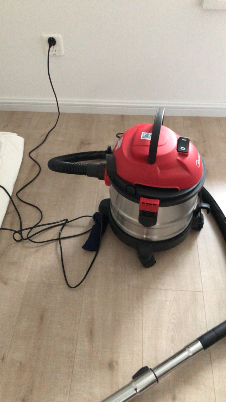 美的(midea)吸尘器 桶式家用 1200w大功率 干湿吹三用 商用家用工业用