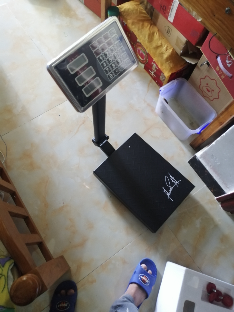 称计价150公斤台称快递秤300kg磅秤计价计数蔬菜商用称重电子秤晒单图