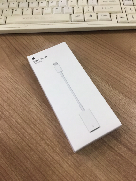 苹果apple 原装usb-c to usb转换器adapter转换线 连接线晒单图