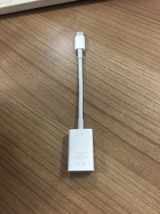 苹果apple 原装usb-c to usb转换器adapter转换线 连接线晒单图