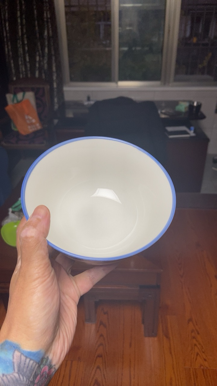 瓷物语家用面碗泡面碗日式餐具陶瓷釉下彩6英寸吃饭碗(4只)晒单图