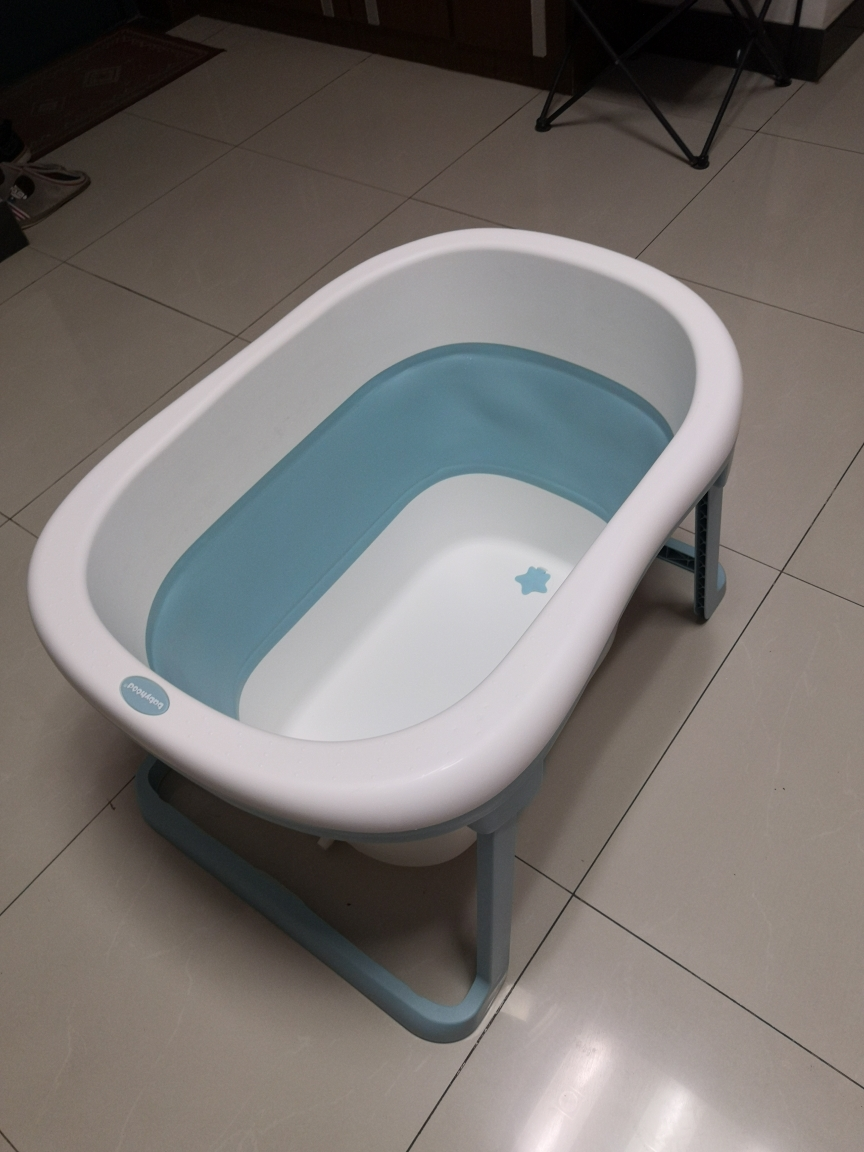 0-15岁婴儿童洗澡盆游泳桶可坐躺折叠浴盆婴儿用品宝宝泡澡家用晒单图