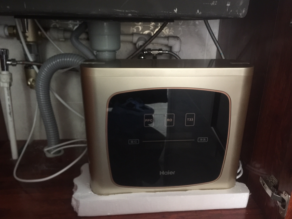 haier/海尔净水器 时尚超薄 即滤即饮 无罐设计hro400-4c晒单图