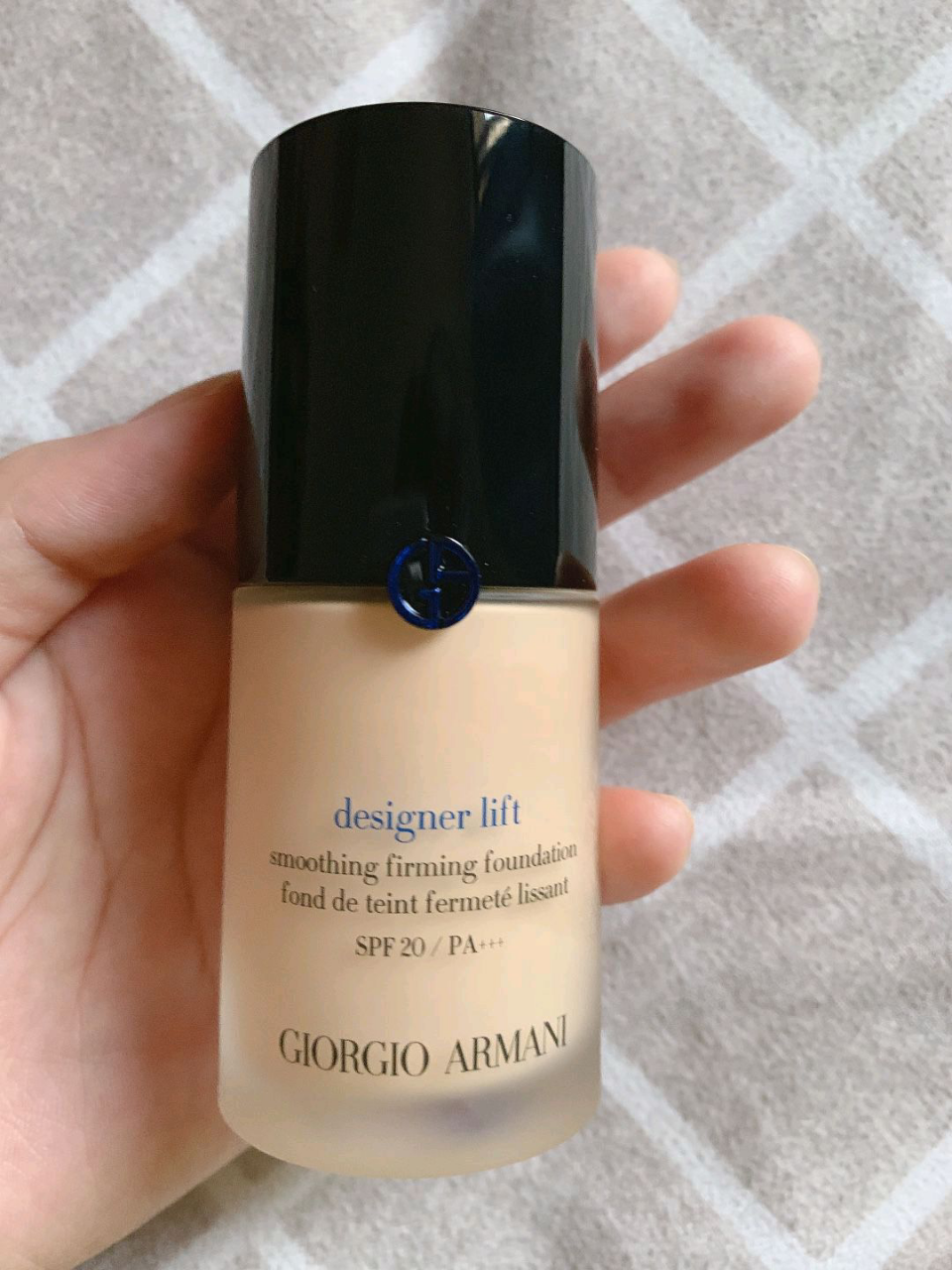 armani阿玛尼 新款蓝标大·师 造型紧颜粉底液3#适合偏白肤色 干皮