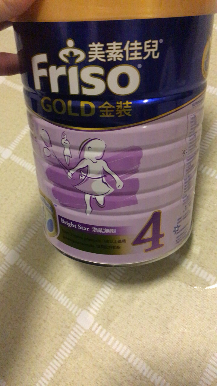 friso 港版美素佳儿 金装 婴儿配方奶粉 4段(3岁以上) 900g/罐 荷兰
