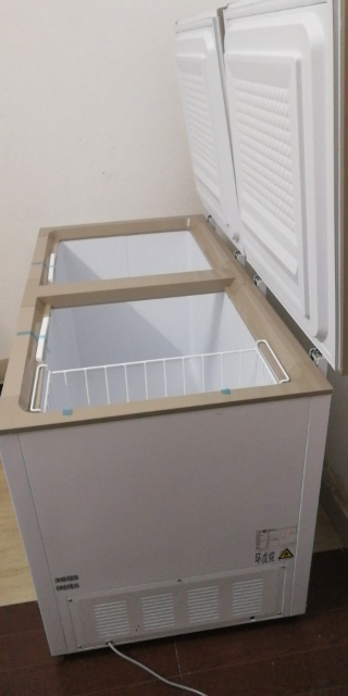 美的bd/bc-423dkem(e) 423l大容量家用冷柜冷藏冷冻转换柜节能顶开门