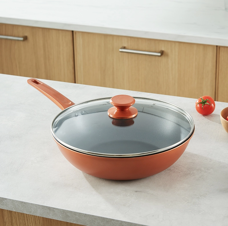 brk germany德国厨具埃森不粘锅炒锅煎锅平底锅多用不粘少油烟 轻巧好