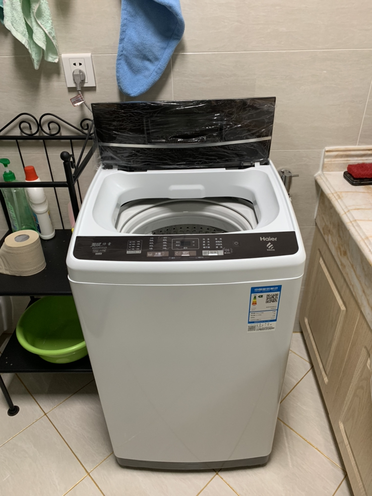 海尔(haier)eb80bm029 8公斤 全自动家用波轮洗衣机 直驱变频 宽水压