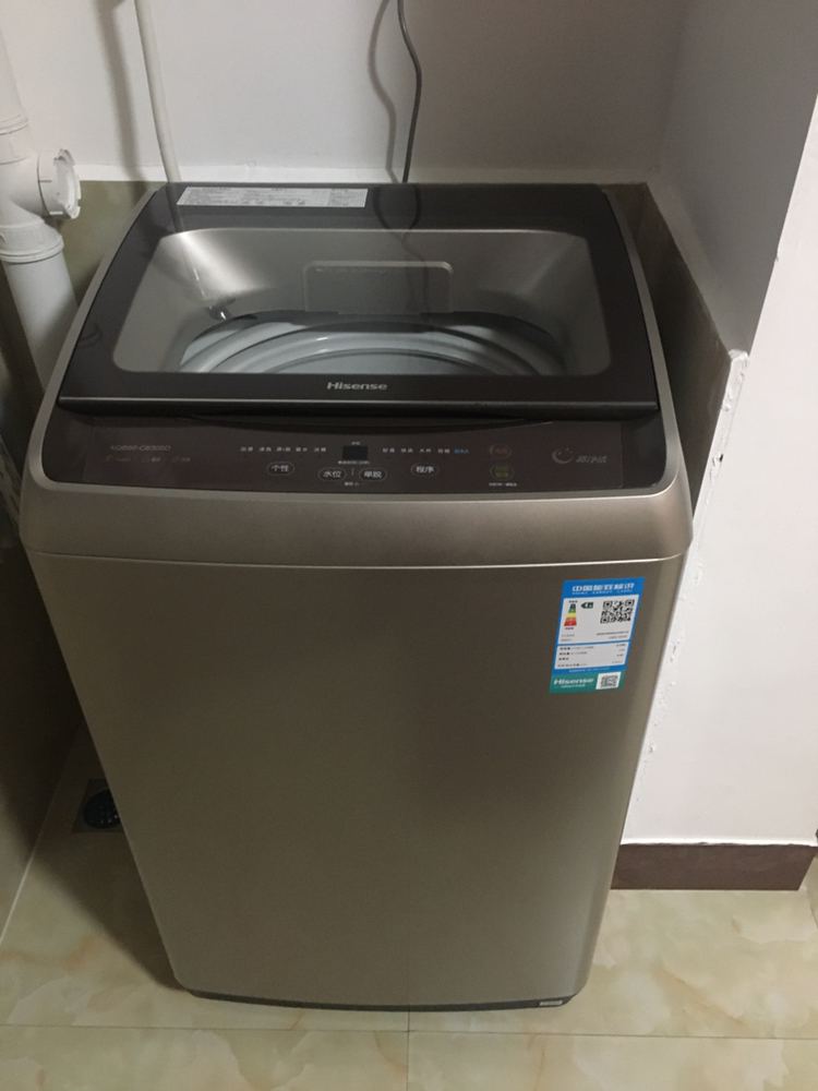 海信洗衣机xqb90-c6305d卡其金晒单图