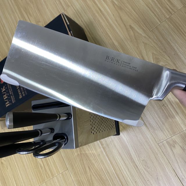 brk germany德国厨具波恩刀具六件套b全套厨房刀具一体成型 切菜刀斩