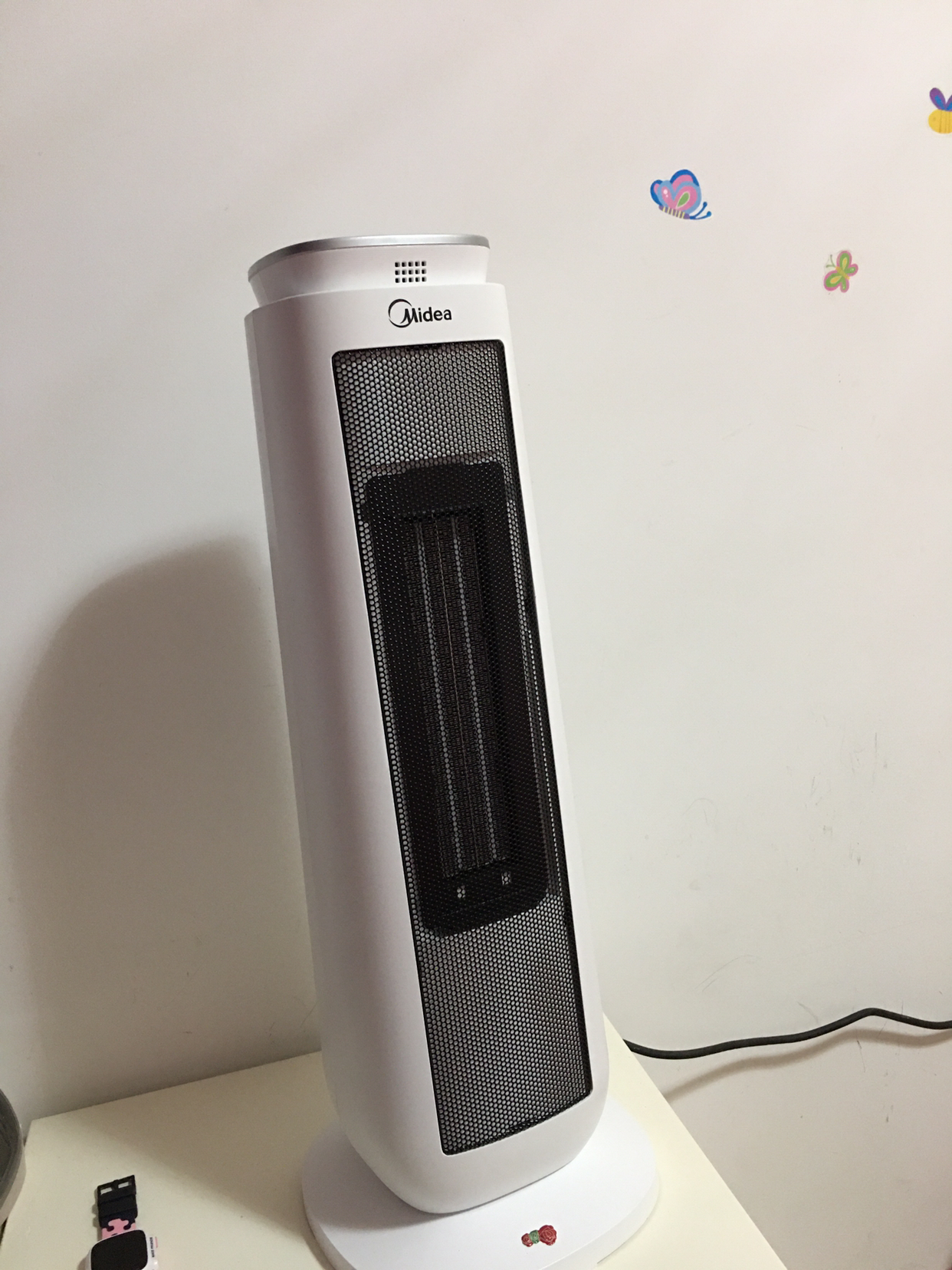 美的(midea) 暖风机取暖器hf20m电暖气家用节能热风智能遥控暖风立式