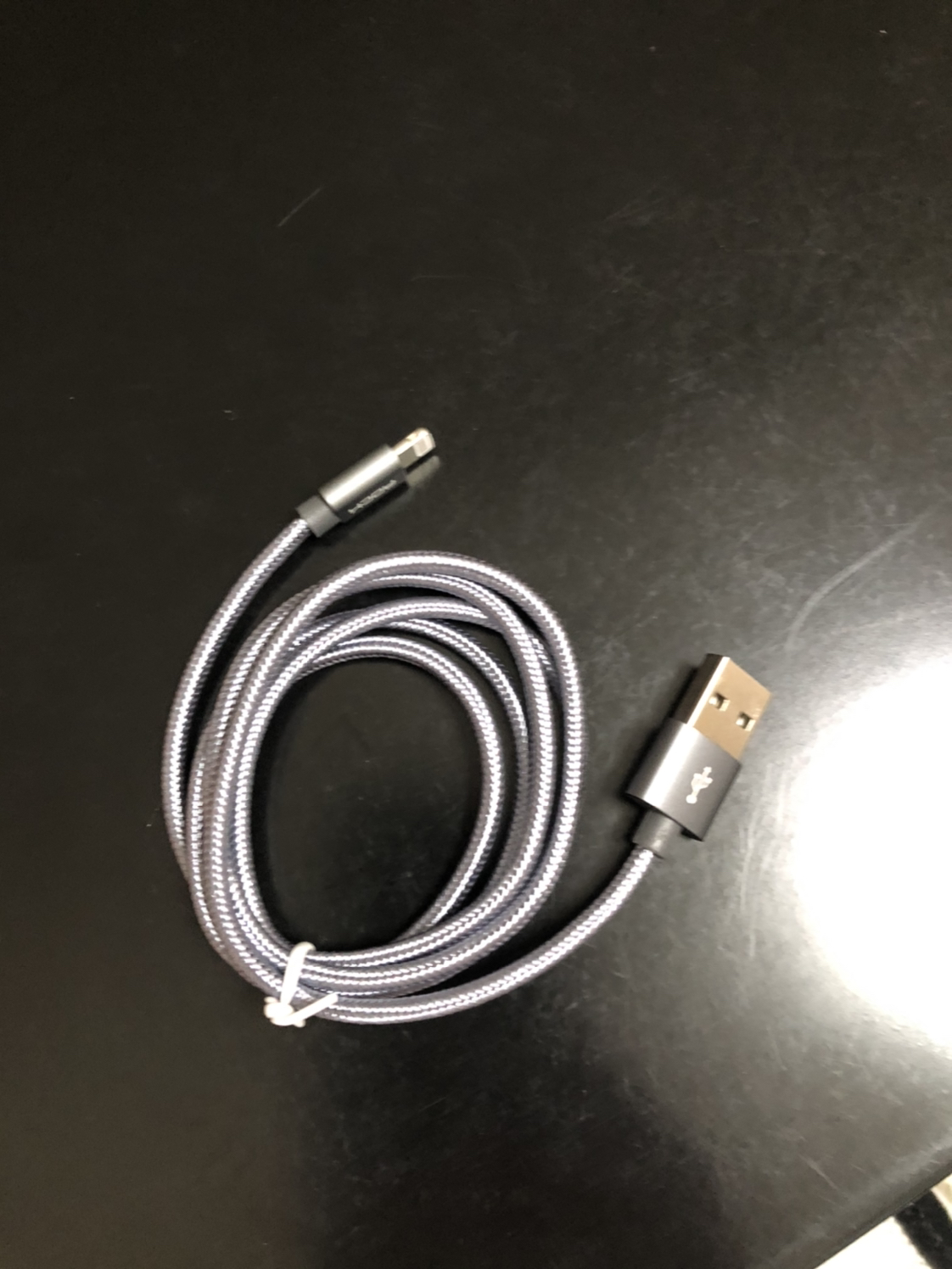 洛克(rock)苹果数据线 金属编织手机充电器线 支持iphonexs/max/xr/x