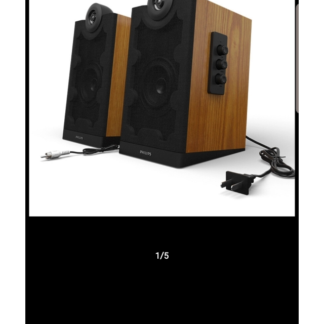 philips飞利浦hifi多媒体20有源蓝牙音箱台式电脑音响木质音响