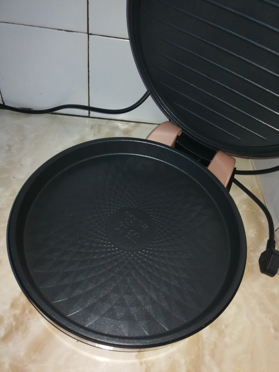 美的(midea)电饼铛jk30v101 家用早餐机 煎饼铛煎烤机 双面加热 烤肉