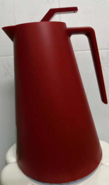 苏宁极物 北欧极简玻璃内胆保温壶暖水壶热水瓶 红色 1l保温壶水壶