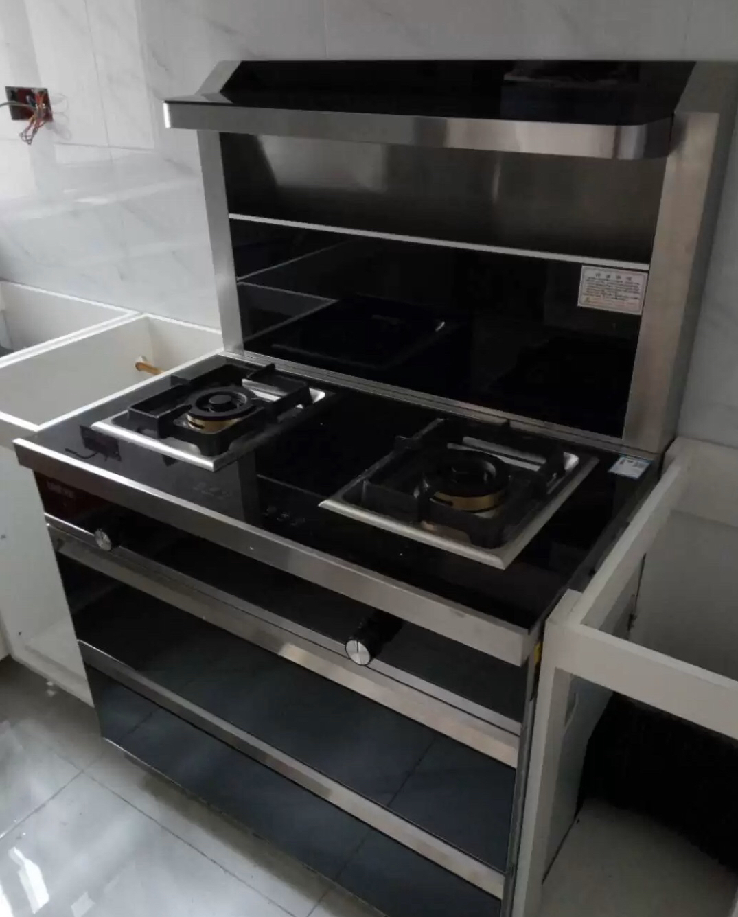 先科(sast)t6xw 天然气 18(m3/min) 家用集成灶双电机强劲吸力智能