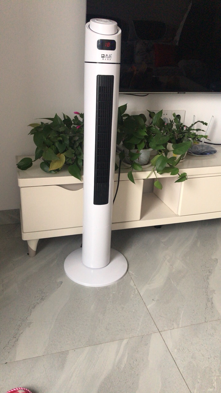 冷暖两用暖风机骆驼加高1100mm遥控白省电取暖器立式速热暖风机家用热