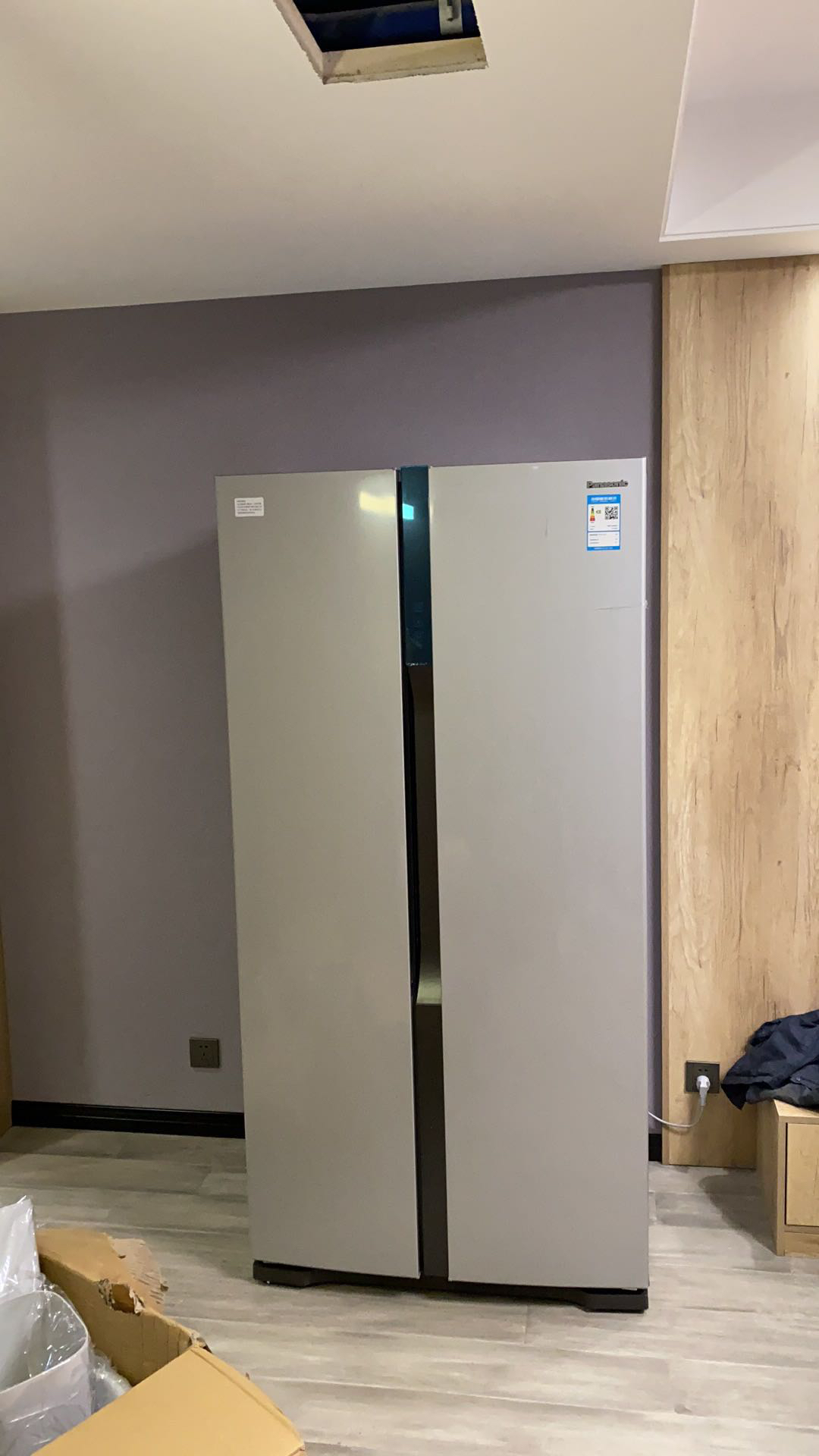 松下(panasonic)nr-w56s1 变频节能冰箱风冷无霜双开门 对开门 570升