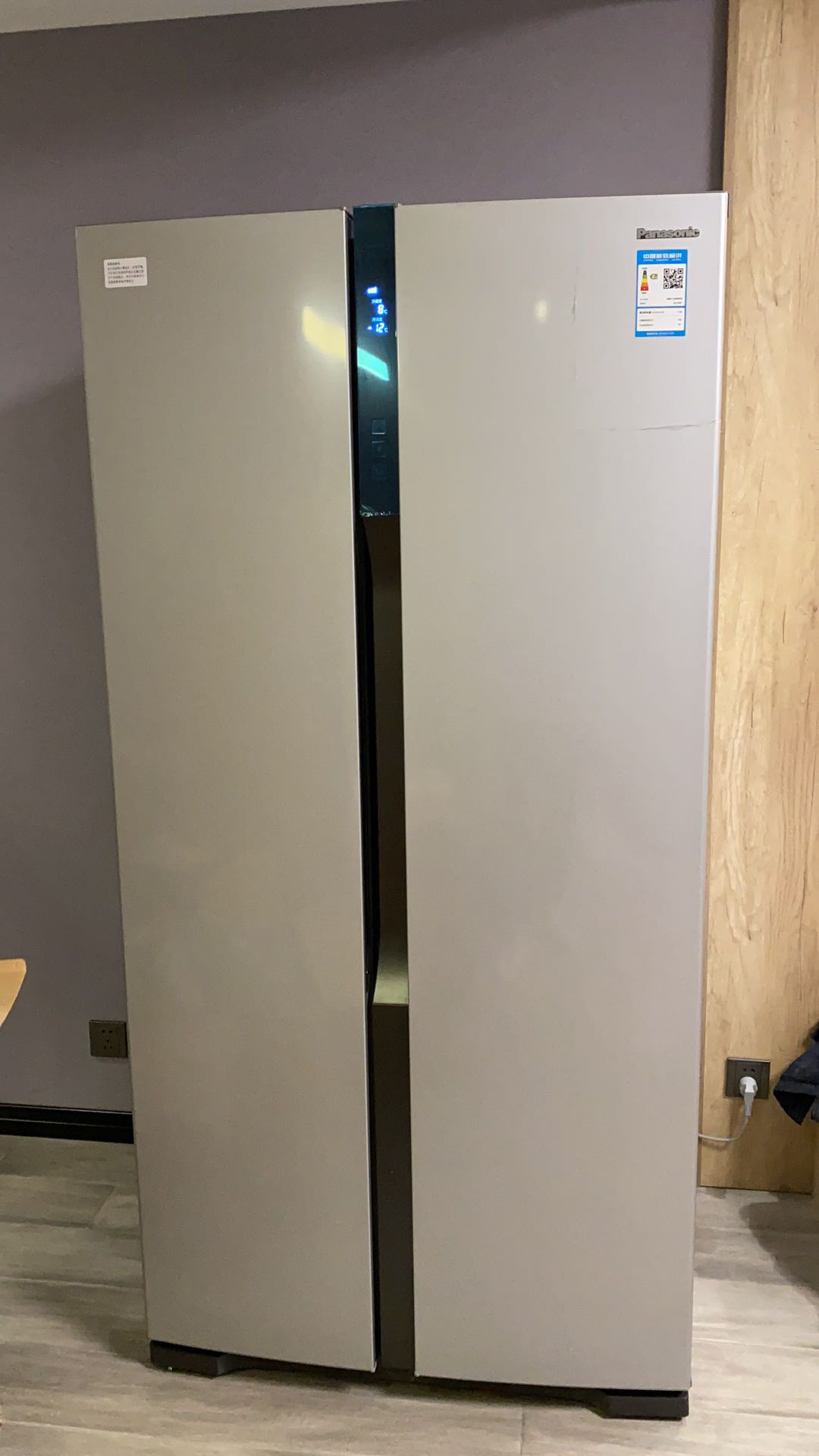 松下(panasonic)nr-w56s1 变频节能冰箱风冷无霜双开门 对开门 570升