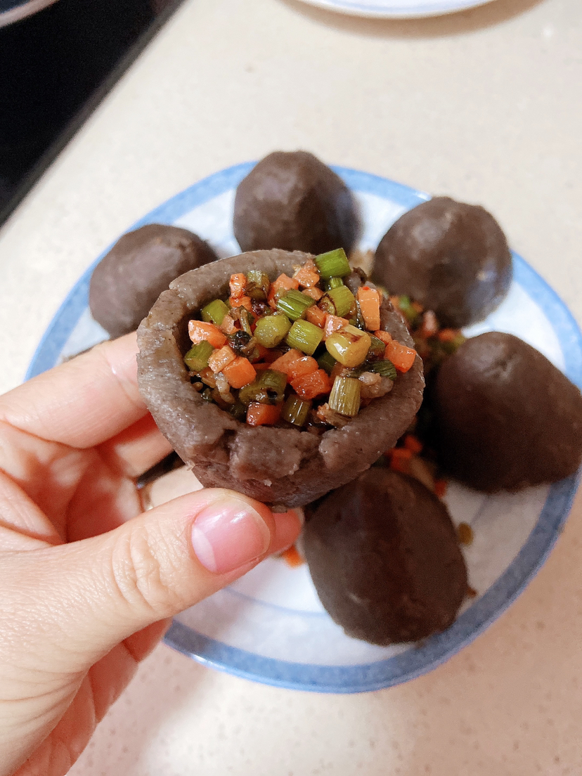 日月坊手工窩窩頭地瓜面無蔗糖早餐粗糧老人營養純麵食品饅頭雜糧曬單