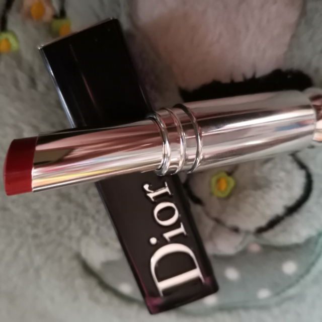 迪奥dior烈艳蓝金魅惑黑管瘾诱超模漆光口红唇膏32g740枫叶红740枫叶