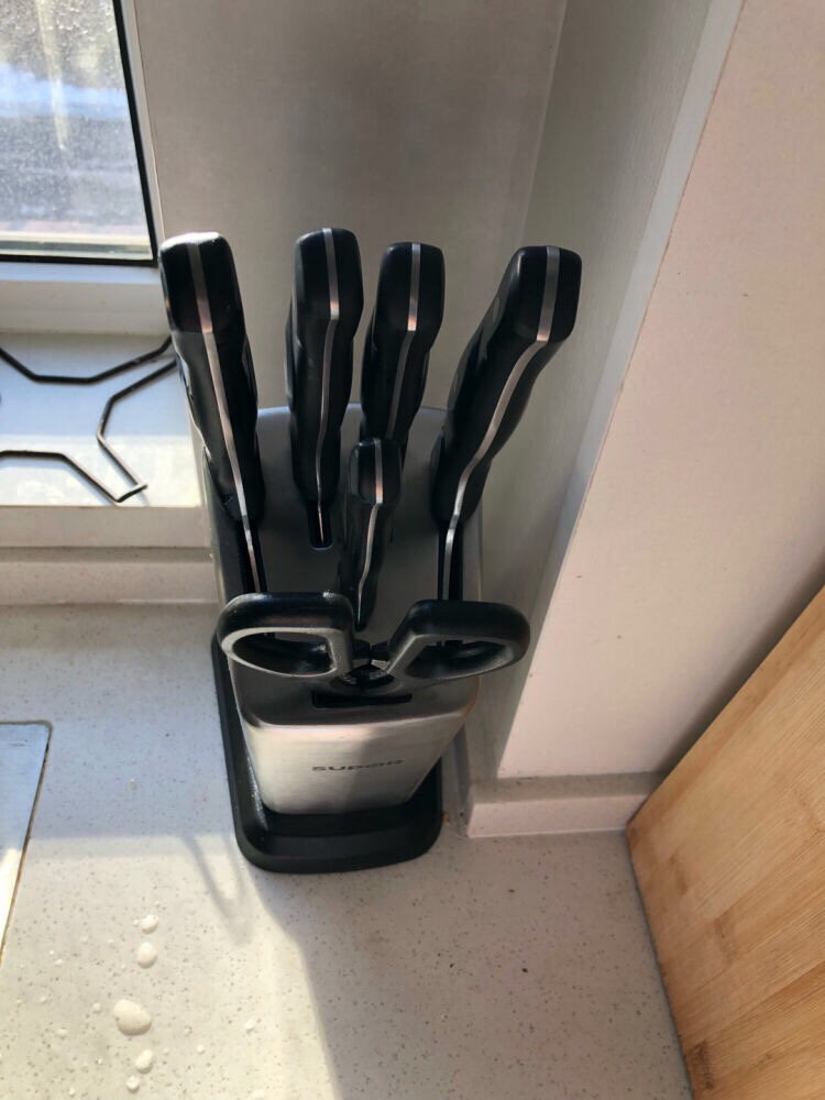 苏泊尔 (supor) 亚克力刀架刀具尖锋系列Ⅰ七件套.