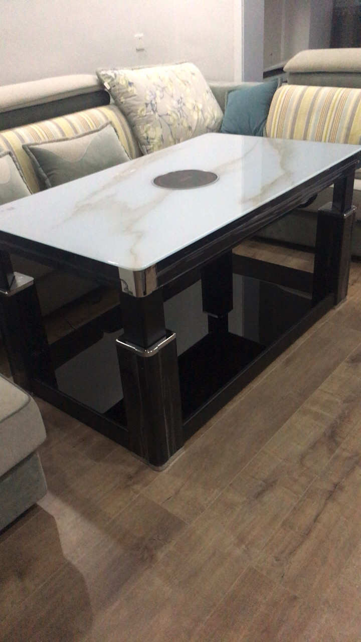 焱魔方 电动升降电暖茶几取暖桌长方形取暖茶几多功能烤火桌子家用电