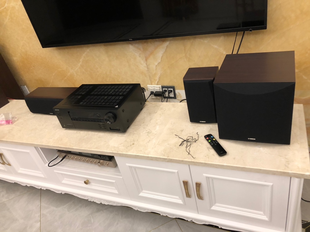 1声道音响ns-f71 rx-v385家用音箱功放机组合套装5.