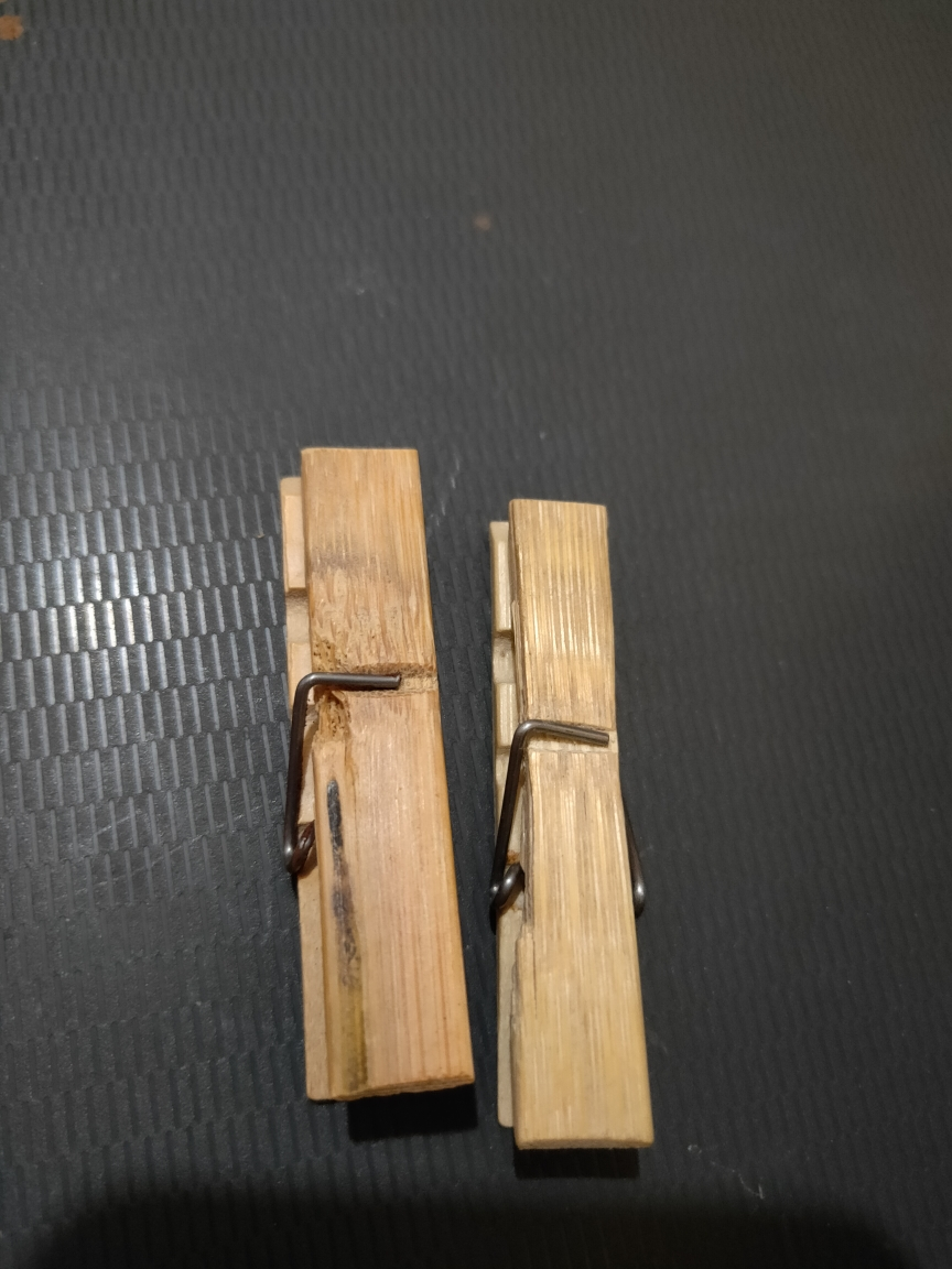 家柏饰(corated)竹夹子晒衣夹裤夹衣服夹子防风大棚竹夹小木头夹子