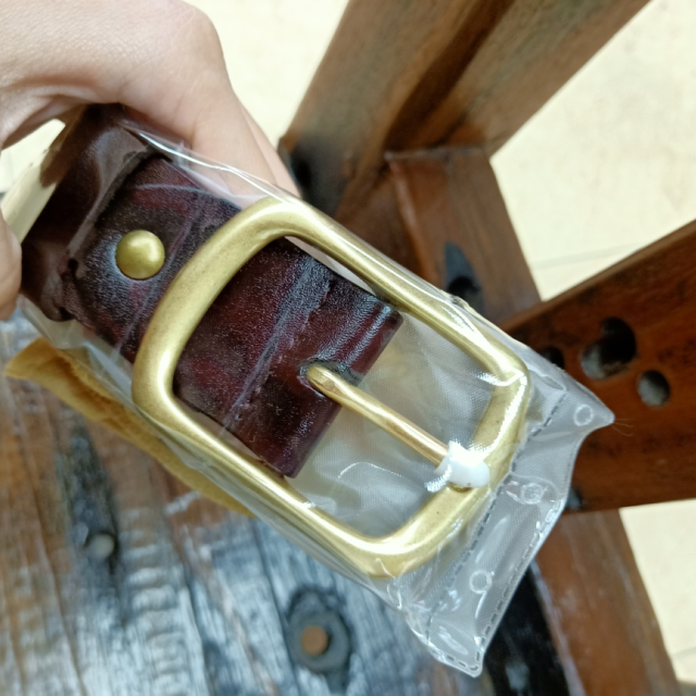 > dante丹迪新款男士皮带针扣铜扣腰带复古牛皮休闲百搭裤腰带商品