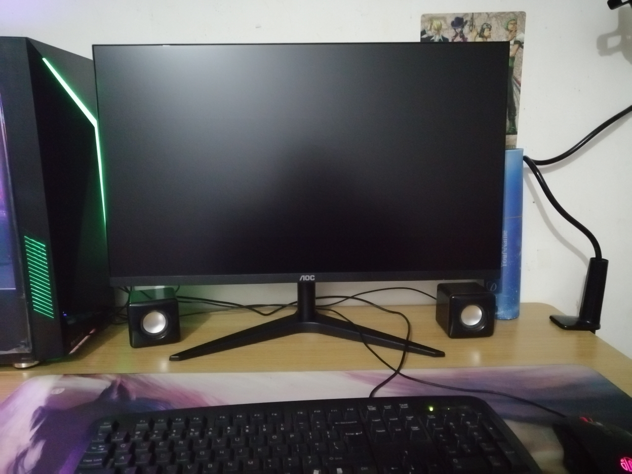 aoc显示器 27b1h 27英寸 ips 护眼窄边框广视角液晶电脑显示器hdmi