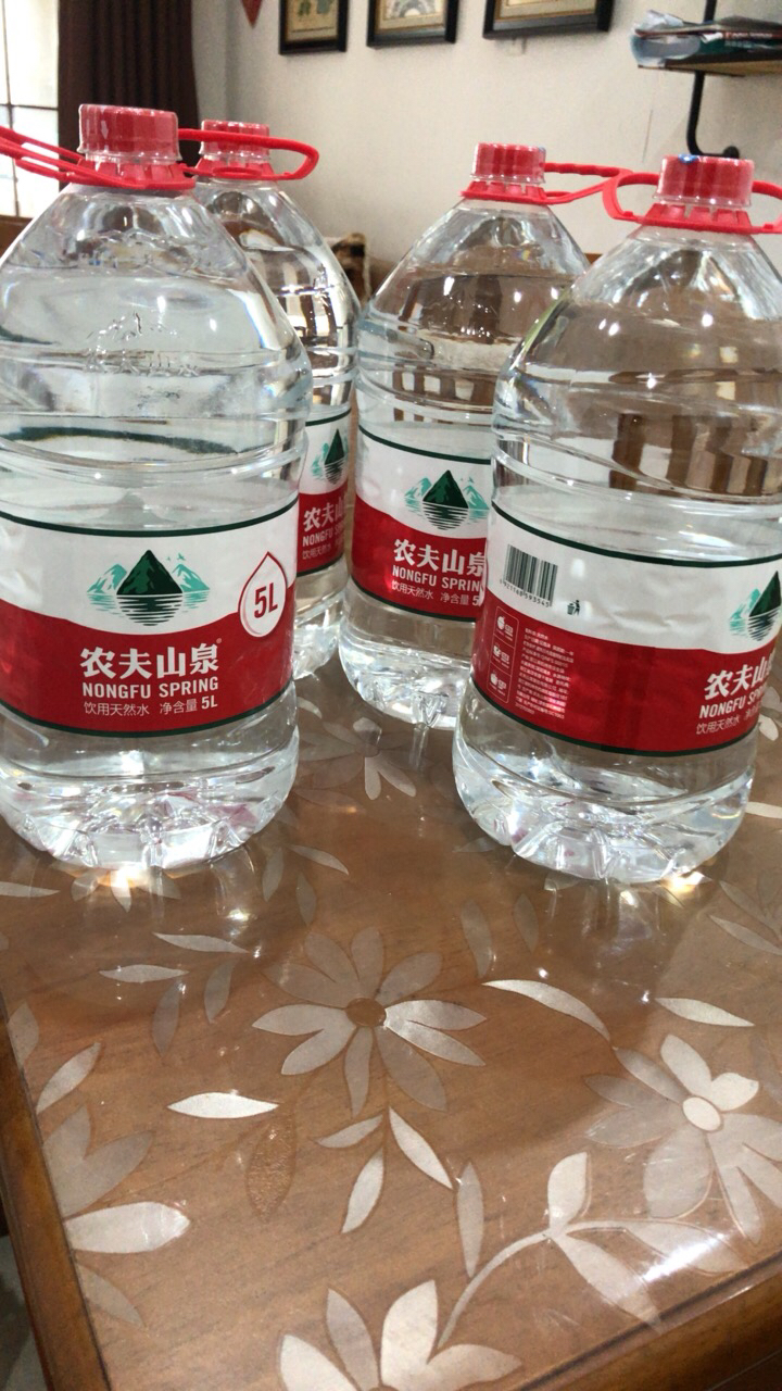 農夫山泉飲用水5l*4桶裝整箱 天然飲用水泡茶水礦泉水會議商務辦公室