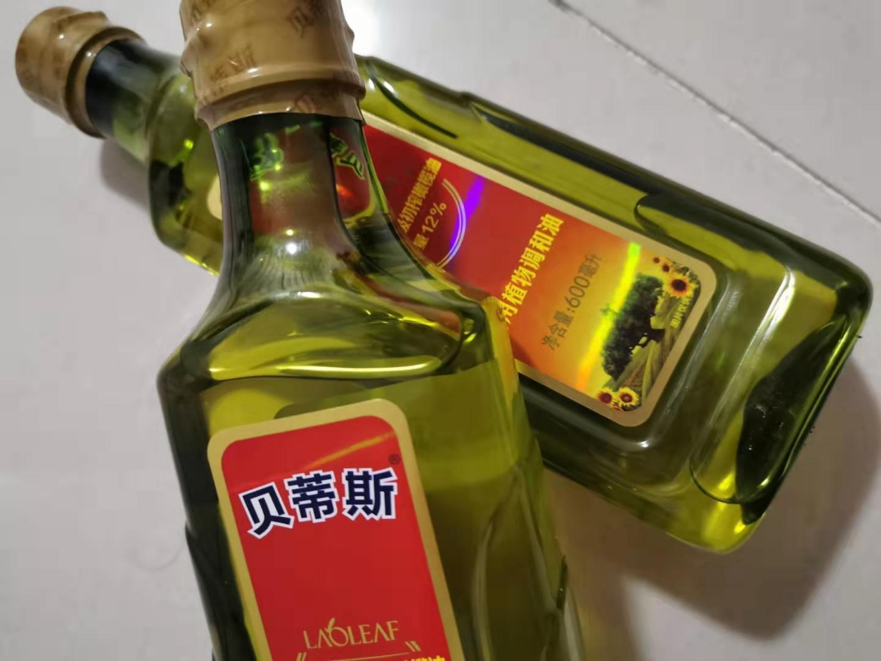 贝蒂斯 betis 葵花籽橄榄食用植物调和油600ml 含12%特级初榨橄榄油