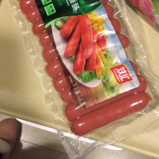 > 【双汇旗舰店】台湾风味烤肠300g*3袋热狗肠烤香肠脆皮即食火腿肠