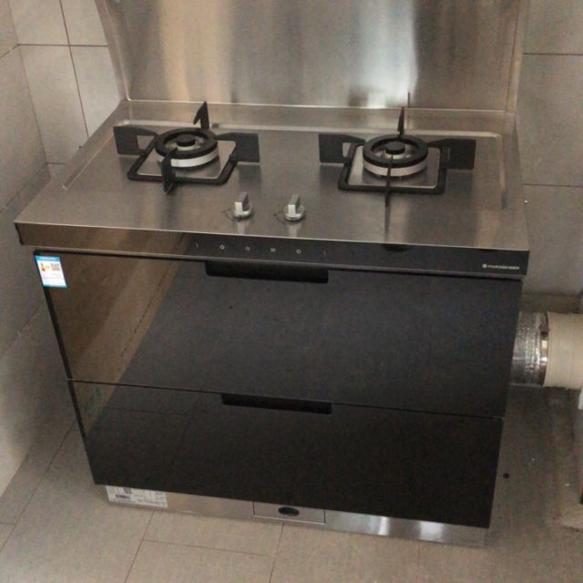 火星人marssengere2gh集成灶不锈钢台面侧吸下排家用烟灶烘套餐一体灶