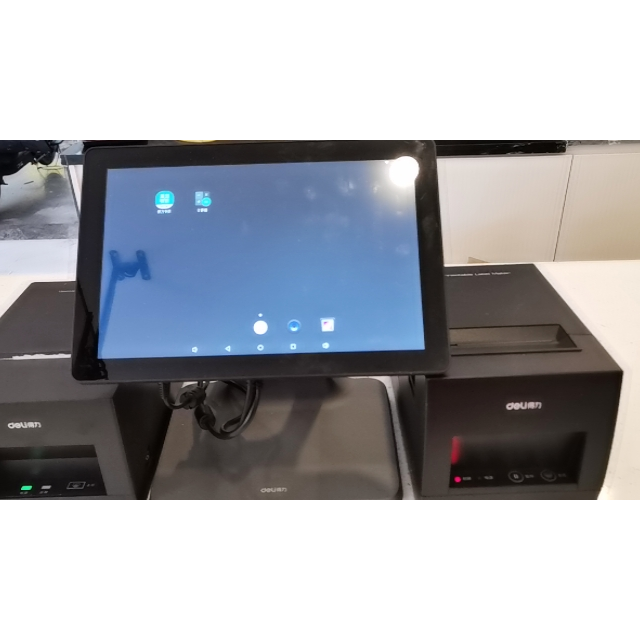 得力(deli)智能收银机一体机 触摸屏 收银机 收款机 收银系统 点菜机