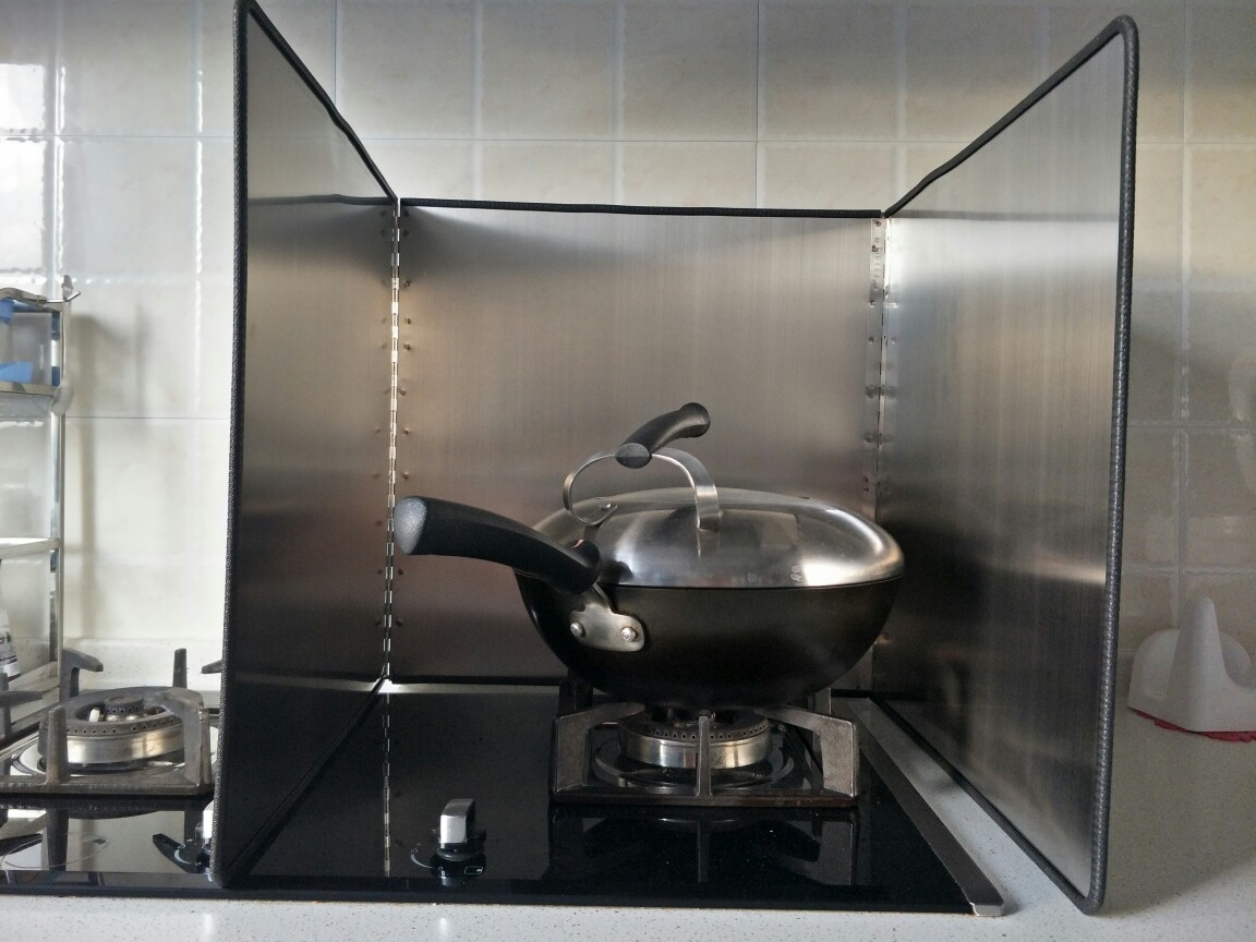 防油挡板加厚不锈钢防油溅挡油板炉灶油烟机灶台煤气灶隔热板挡风板