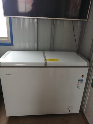 海尔(haier)fcd-215sea 215 升冰柜 卧式冰箱 蝶形门 侧掀门 双温冷柜