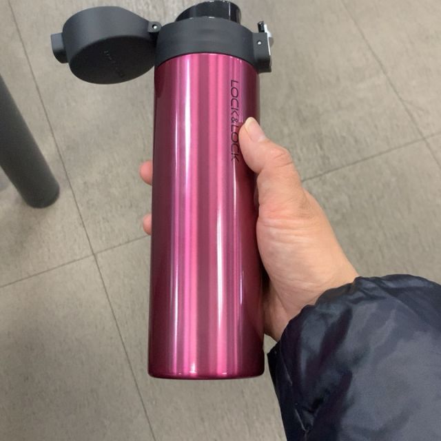 乐扣乐扣locklock菲特保温杯水杯杯子弹跳杯304不锈钢lhc3220rbr500ml