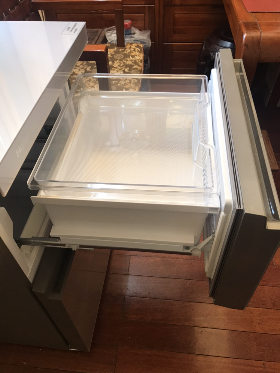 haier海尔网红冰柜小型家用冷柜103升风冷无霜立式家用抽屉式茶叶母乳