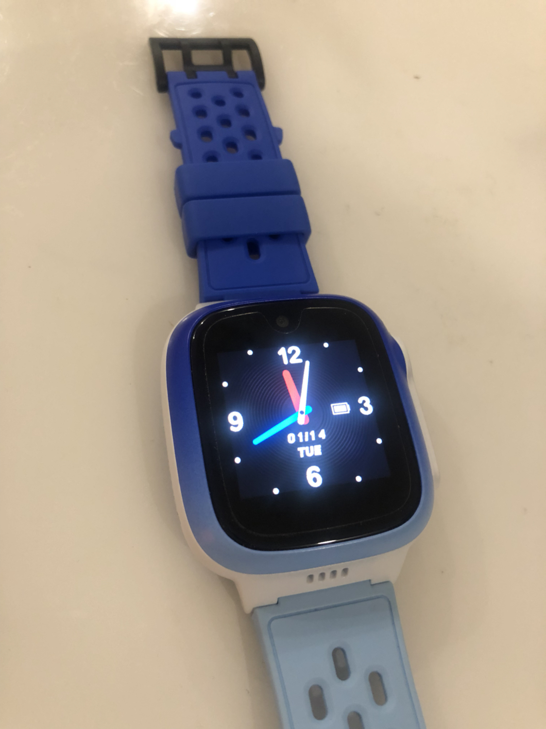 小天才电话手表 q2天镜蓝 游泳防水定位高清视频移动联通4g新品立体