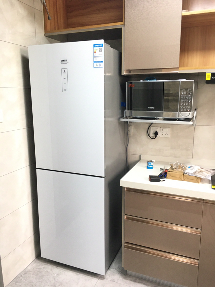 zanussi zbe2531lga 253升大双门家用led电脑控温节能风冷无霜电冰箱