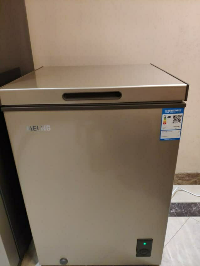 美菱(meling) 100升 卧式冷柜 小型一级能效家用商用小冰柜 迷你冷藏