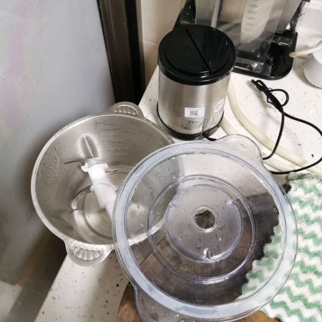 荣事达绞肉机rsjr20f快速绞肉两档调节一机多用家用电动不锈钢小型